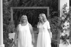 Black and white portrait of mother and daughter in soft light CFP1024-1M