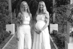 Black and white portrait of sisters in soft light CFP1030-1M
