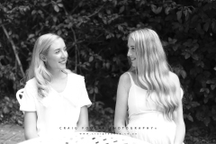 Black and white portrait of sisters in soft light CFP1056-1M