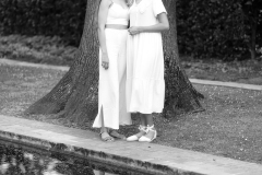 Black and white family portrait under trees at Vergelegen CFP1065-1M