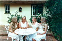 Medium format film portrait of the Van Der Hoven family together at Vergelegen on Kodak Portra 800