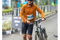 Fritz Sitte on the bike course during Ironman Rwanda 70.3 in Gisenyi, Rwanda.