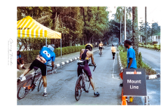 Bike out at Lake Kivu during Ironman Rwanda 70.3