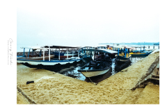 Boats overlooking Lake Kivu