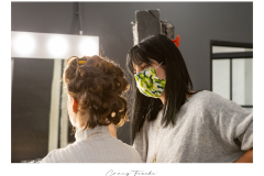 Behind the scenes studio shoot with Mila Engelbrecht and makeup artist