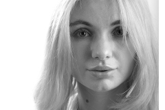 Clean lighting headshot of Vicki Alexia in Cape Town studio