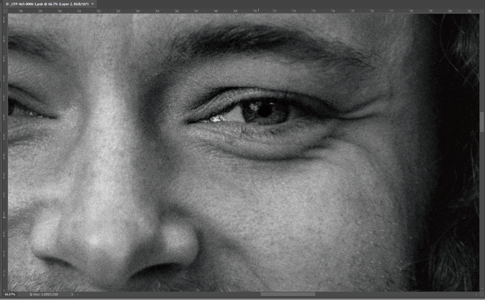 66% Zoom In Photoshop
