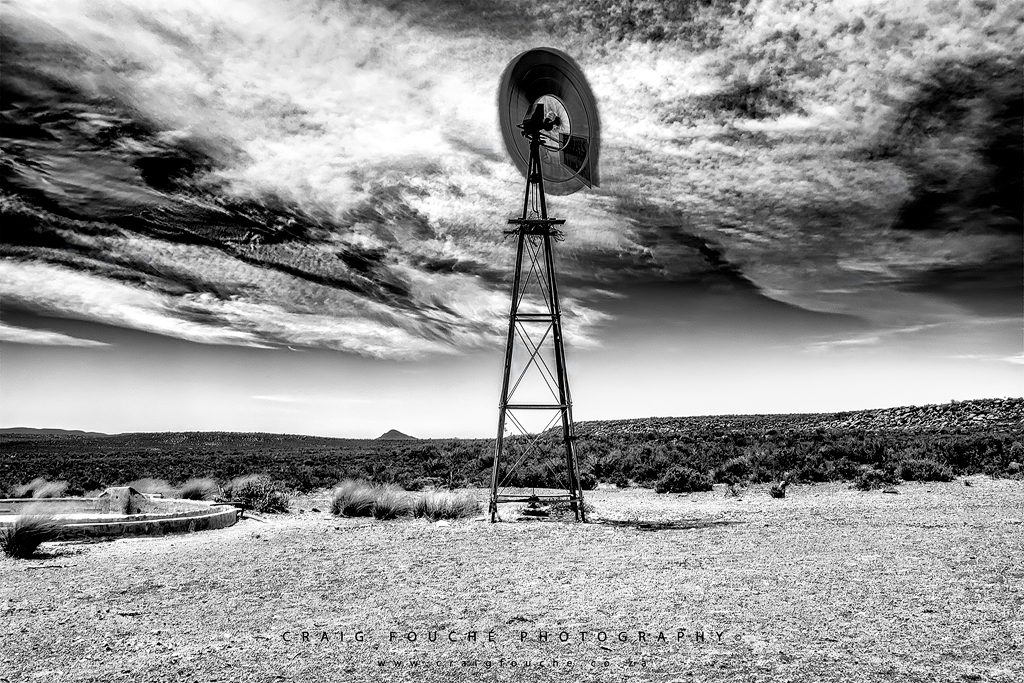 Rogge Cloof Monochrome, Windmill, The Windmill And The Volcano