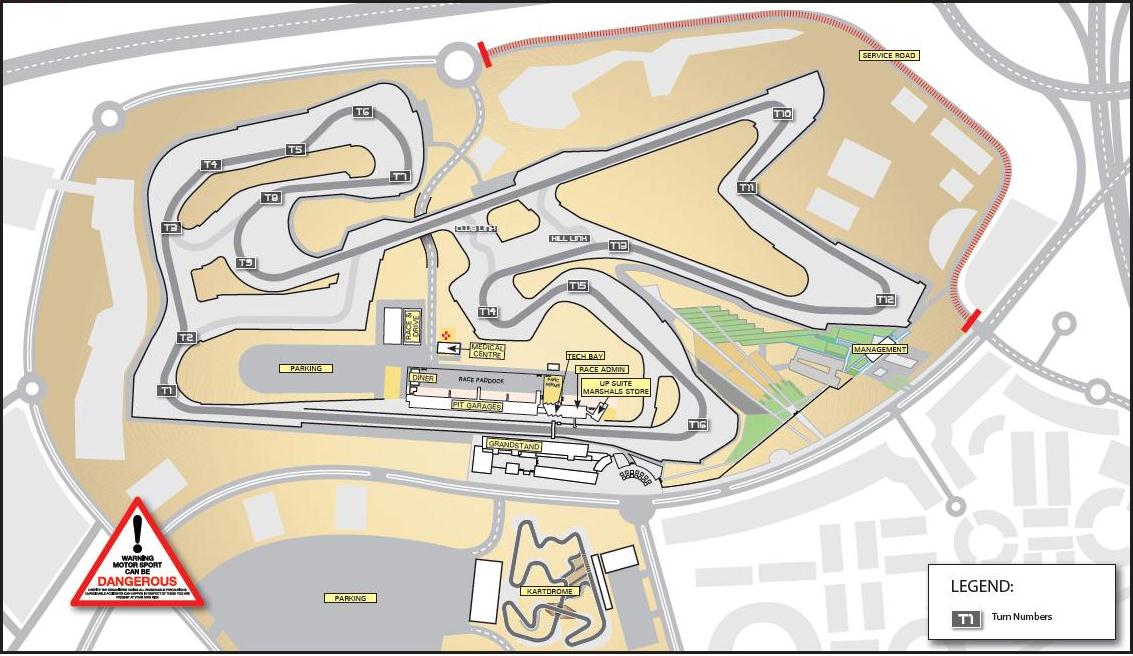 Map – Dubai Autodrome Circuit
