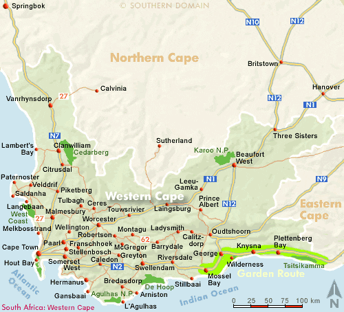 Western Cape Map